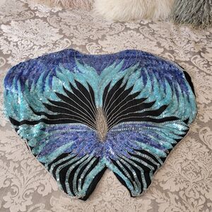 "Judith Ann Creations" Butterfly Sequined Top...vintage!